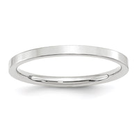 14KW 2mm Standard Flat Comfort Fit Band Size 10