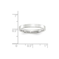 14KW 3mm Standard Flat Comfort Fit Band Size 10.5