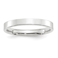 14KW 3mm Standard Flat Comfort Fit Band Size 10.5