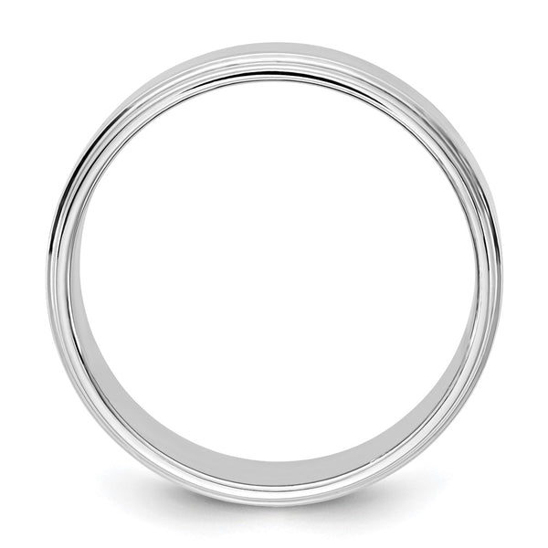 14KW 7mm Flat with Step Edge Band Size 6