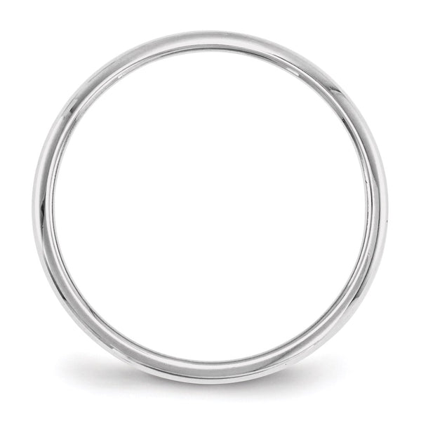 14KW 2mm Half-Round Wedding Band Size 8