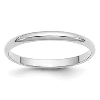 14KW 2mm Half-Round Wedding Band Size 4