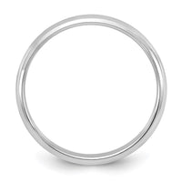 14KW 3mm Half-Round Wedding Band Size 4.5
