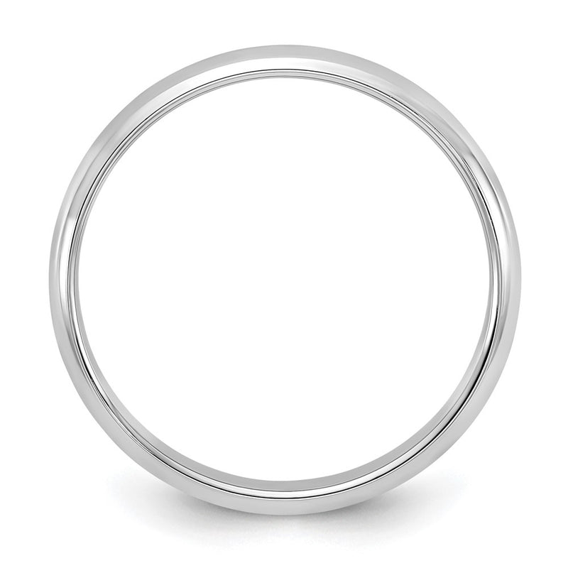 14KW 3mm Half-Round Wedding Band Size 4.5