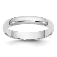 14KW 3mm Half-Round Wedding Band Size 11