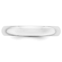 14KW 4mm Half-Round Wedding Band Size 7