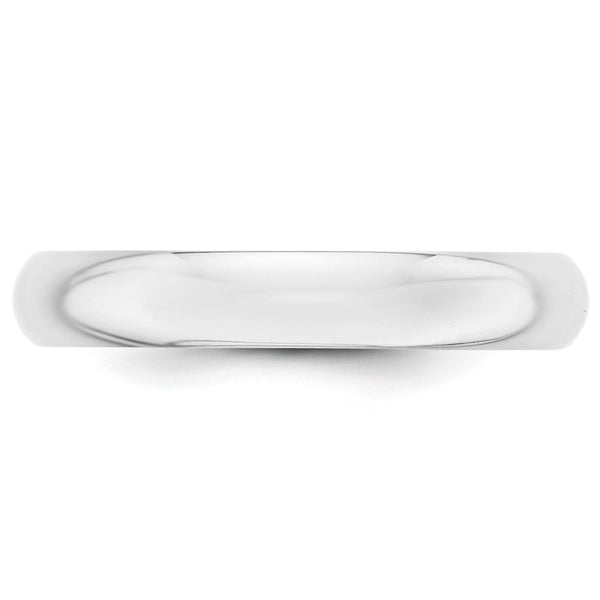 14KW 4mm Half-Round Wedding Band Size 7