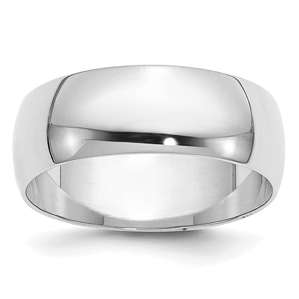 14KW 6.5mm Half Round Band Size 8.5