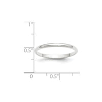 14KW 2mm LTW Half Round Band Size 13.5