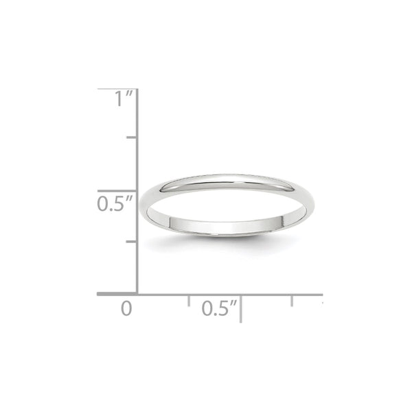 14KW 2mm LTW Half Round Band Size 13.5