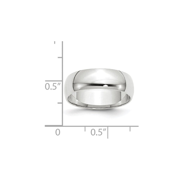 14KW 6mm LTW Half Round Band Size 9