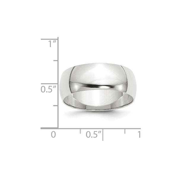 14KW 8mm LTW Half Round Band Size 8