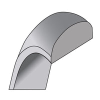 Sterling Silver 4mm Half-Round Size 6 Band