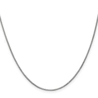 14k White Gold 1mm Box Chain
