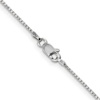 14k White Gold 1mm Box Chain