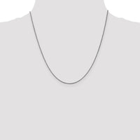 14k White Gold 1.05mm Box Chain