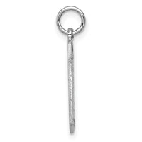 14kw Large Brushed Diamond-cut Number 0 Charm