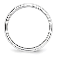 14KW 5mm Milgrain Half Round Band Size 5