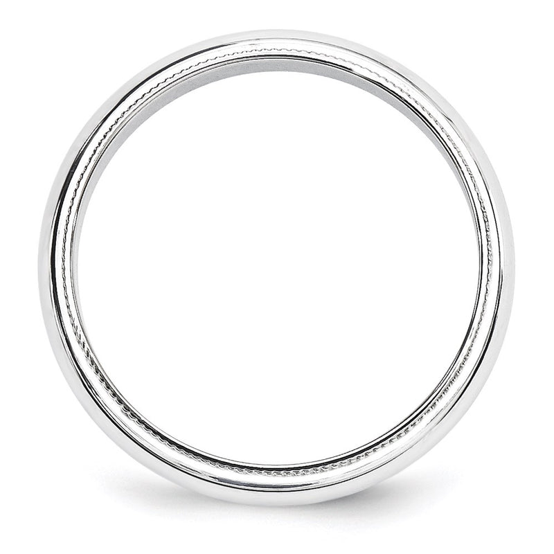 14KW 5mm Milgrain Half Round Band Size 5