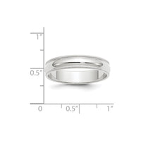 14KW 5mm Milgrain Half Round Band Size 5