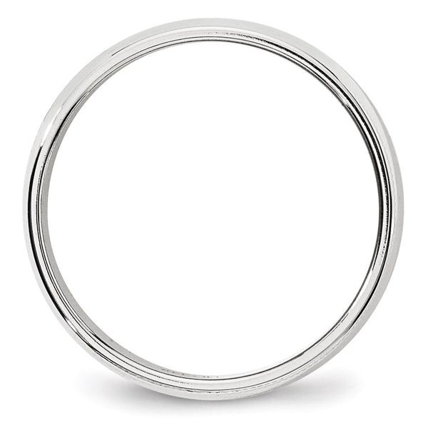 14KW 6mm Milgrain Half Round Band Size 4