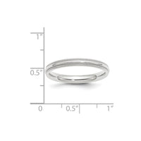 14KW 3mm Milgrain Comfort Fit Band Size 5