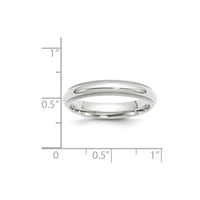 14KW 4mm Milgrain Comfort Fit Band Size 8