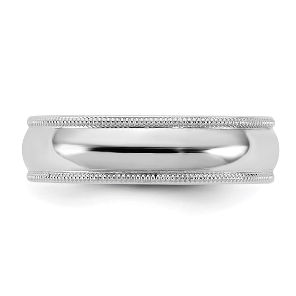 14KW 5.5mm Milgrain Comfort Fit Band Size 5.5