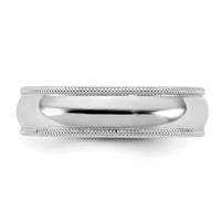 14KW 5.5mm Milgrain Comfort Fit Band Size 6