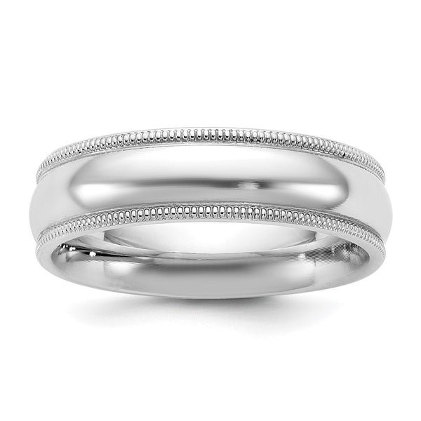 14KW 5.5mm Milgrain Comfort Fit Band Size 7