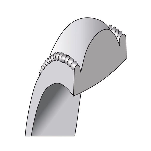 14KW 7mm Milgrain Comfort Fit Band Size 8