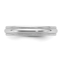 14KW 3.5mm LTW Milgrain Half Round Band Size 7.5