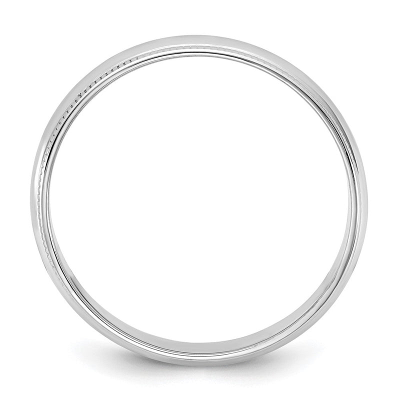 14KW 4.5mm LTW Milgrain Half Round Band Size 13