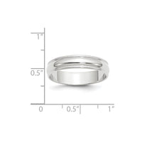 14KW 5mm LTW Milgrain Half Round Band Size 13