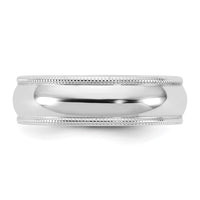 14KW 5.5mm LTW Milgrain Half Round Band Size 10