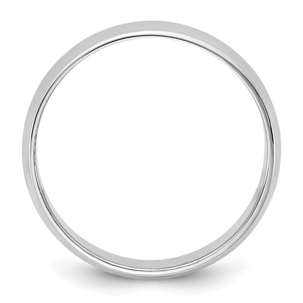 14KW 6.5mm LTW Milgrain Half Round Band Size 9