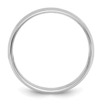 14KW 8mm LTW Milgrain Half Round Band Size 13.5