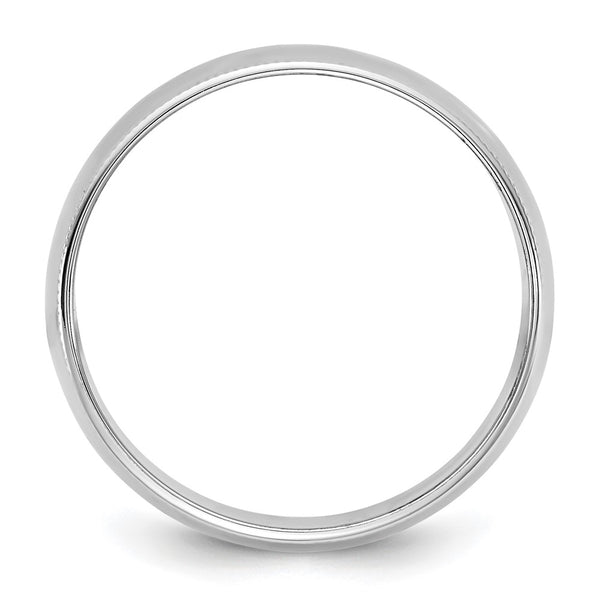 14KW 8mm LTW Milgrain Half Round Band Size 6