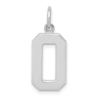14kw Medium Polished Number 0 Charm
