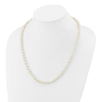14k 6-7mm White Near Round Freshwater Cultured Pearl Necklace