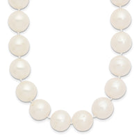 14k 11-12mm White Near Round Freshwater Cultured Pearl Necklace
