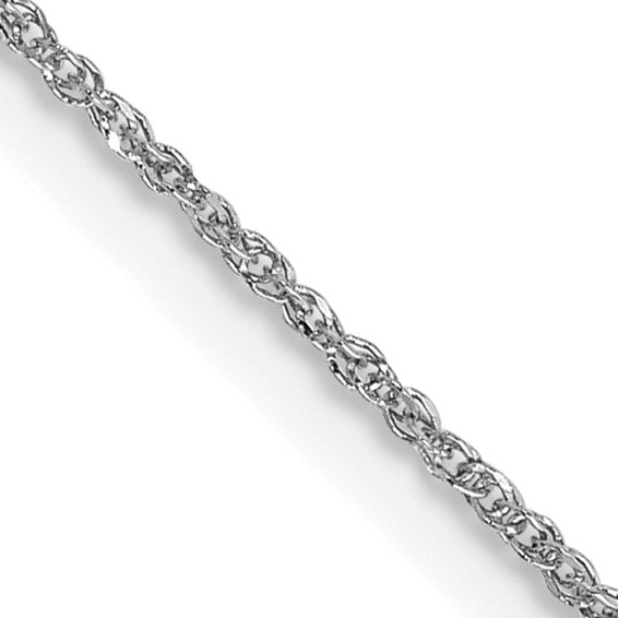 14K White Gold 16 inch .70mm Ropa with Spring Ring Clasp Chain