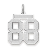 14kw Medium Satin Number 88 Charm