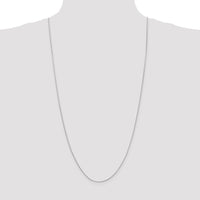 14k White Gold .9mm Round Snake Chain