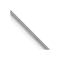 14k White Gold .9mm Round Snake Chain