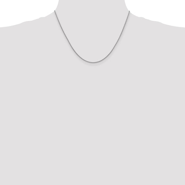 14k White Gold 1.4mm Round Snake Chain