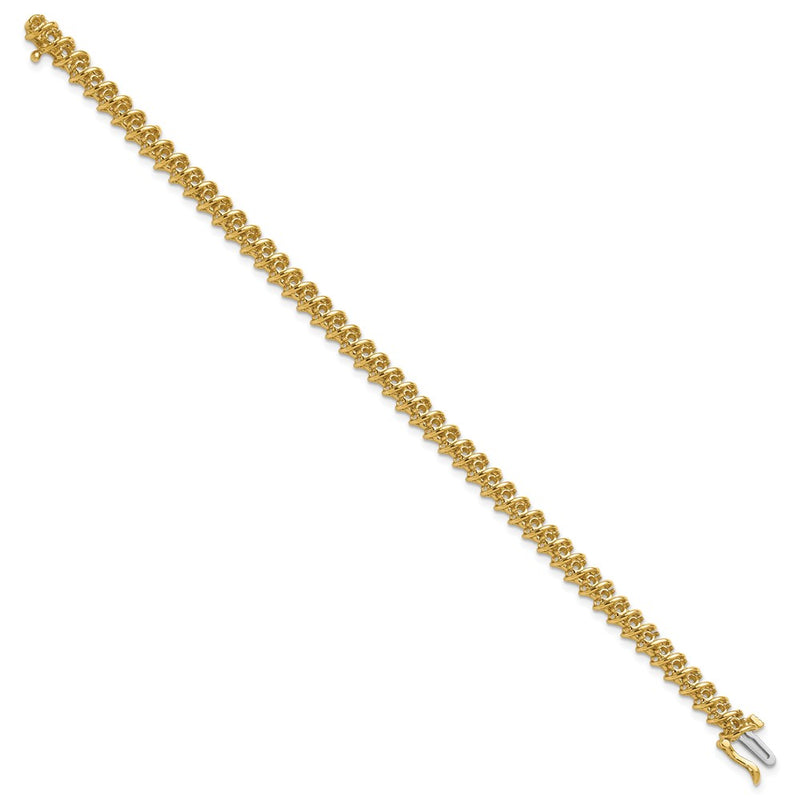 14k 2.1 Round Diamond Tennis Bracelet Mounting