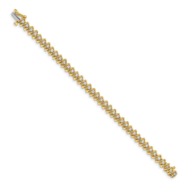 14k AA Diamond Tennis Bracelet