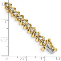 14k A Diamond Tennis Bracelet