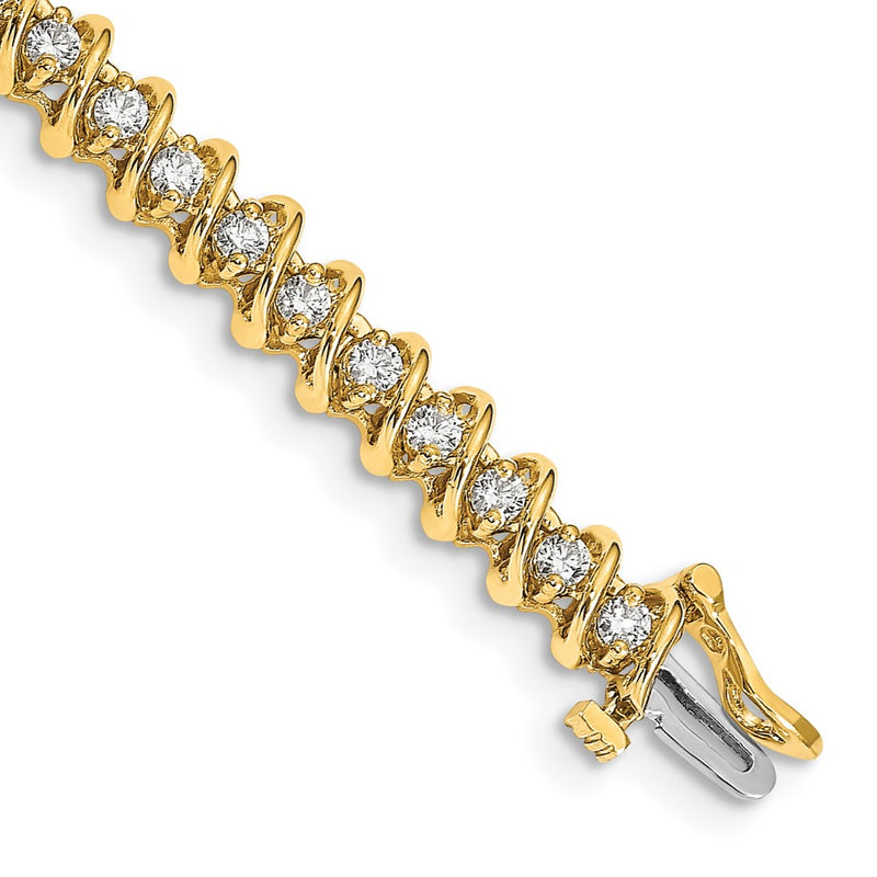 14k A Diamond Tennis Bracelet